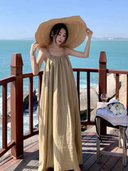 Seaside Resort Style Slip Dress