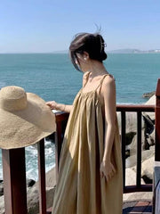 Seaside Resort Style Slip Dress