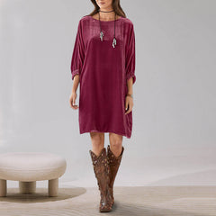 Casual Loose Velvet Dress