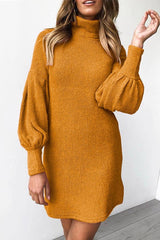 Hoobd O Neck Autumn Sexy Dress(3 Colors)