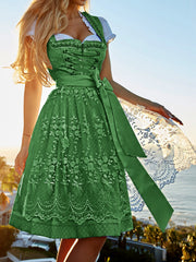 Sweet Oktoberfest Dirndl Lace Dresses Cosplay Costume