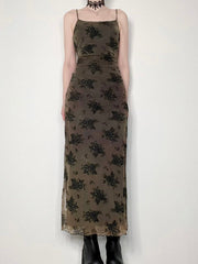 Vintage Embroidered Slip Dress