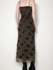 Vintage Embroidered Slip Dress