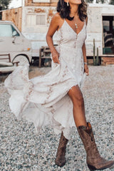 Boho Snake Print Maxi Dress