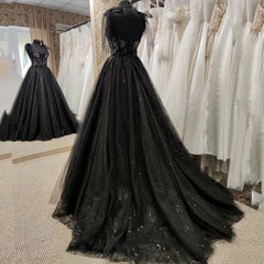 Hoobd Gothic Black Wedding Dresses Sexy Ball Gown Prom Dresses Glitter Sweetheart Party Dresses Vestidos De Fiesta