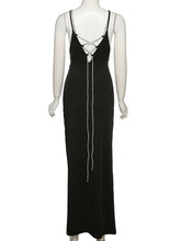 Elegant Sexy Slip Slit Bodycon Maxi Dress for Women Backless Straps Prom Long Dresses Summer Party Evening Birthday Woman