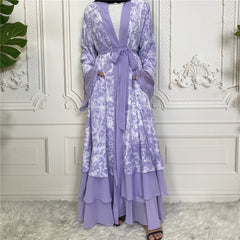 Hoobd Ramadan Eid Mubarak Robe Longue Kimono Femme Musulmane Dubai Abaya For Women Kaftan Pakistan Turkey Islam Arabic Muslim Dress