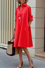 Hoobd Classic Collared Shirt Dress