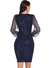 Autumn office bodycon woman dress