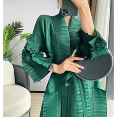 Miyake Pleated French Dress For Women In The Spring And Autumn