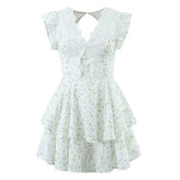 Summer women lace embroidery dress