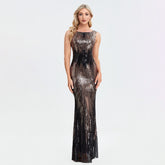 Sleeveless O-neck Evening Party Dress