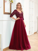 Sexy V-neck Chiffon Evening Dress