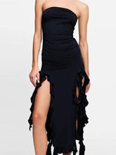 Sleeveless Backless Slim Pleated Dress