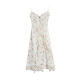 Summer Floral Sleeveless Midi Dress