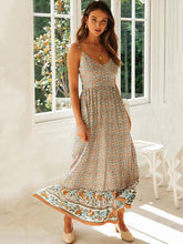 2023 Summer Maxi Boho Dress Women Elegant Floral Dress Ladies Flower Spaghetti Strap Holiday Bohemian Party Dress For Women