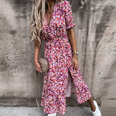 Vintage Floral Print Dress