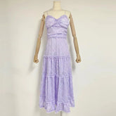 Temperament Solid Long Dress