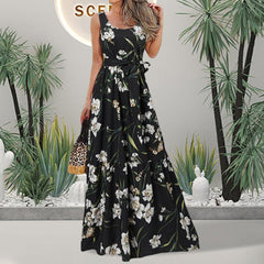 Elegant Party Sleeveless Maxi Dress