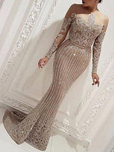 Y2K Women's Sequined Train Dress Solid Color Strapless Embroidery Long Sleeve Office Lady Female Elegant Dresses 2023 Summer