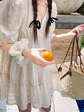 V-Neck Casual Solid Kawaii Lolita Dress