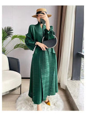 Miyake Pleated French Dress For Women In The Spring And Autumn