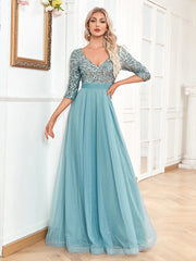 Sexy V-neck Chiffon Evening Dress