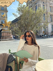 2024 Spring Summer Maxi Dress for Women Round Neck Knitted Bodycon A-Line Dress Long Sleeve Women's Streetwear Outfits