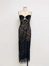 Elegant Black Sleveless Cutout Designer Dress