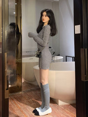 Autumn Kawaii Knitted Two Piece Set Women Casual Bow Sweet Mini Skirt Suit Female Korean Fashion Warm Elegant Sweater Set