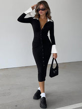 Eleganta Fashion Folds Bodycon Shirt Dress Sexy Slim Turn-Down Collar Long Sleeve Midi Dresses For Women Autumn Spring