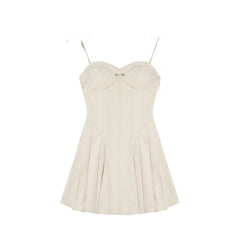 Hoobd2 Piece Dress Set Woman Casual Long Sleeve Crop Tops + Pure Color Strap Mini Dress Elegant Korea Fashion Suit Female Autumn