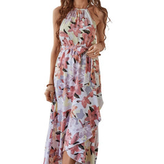 New In Spring and Summer 2023 Slip Dress Casual Vacation Fashion Print Dress for Women Beach Long Sexy Summer Dress Dresses