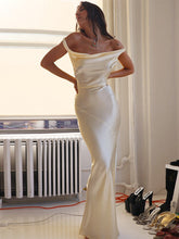 2024 Backless Satin Long Dress Women Swinging Sleeveless Bandage Elegant Maxi Summer Dresses Club Party