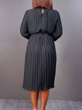 Women Pleated Dress with Waist Belt Loose Elegant Long Sleeves Office Ladies Spring Large Size New Trending 2023 African Female