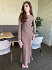 Tossy Satin Fashion Slim Maxi Dress
