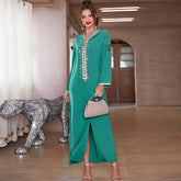 Ramadan Eid Mubarak Kaftan Dubai Abaya Turkey Islam Muslim Arabic Long Dress Abayas For Women Caftan Robe Musulmane Longue Femme