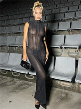 Sexy See Through Sheer Mesh Dress