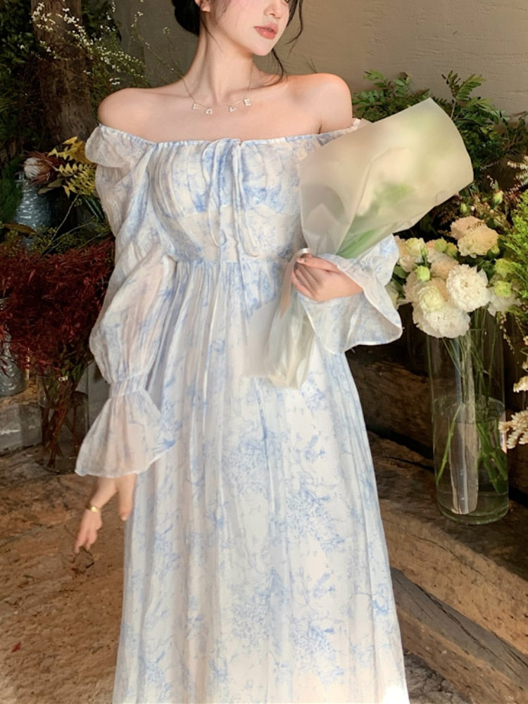 Zjkrl - France Floral Sexy Dress Women Elegant Party Midi Dress Casual High Waist Puff Sleeve Korean Fashion Holiday Female Dress Summer Hoobd Zjkrl - France Floral Sexy Dress Women Elegant Party Midi Dress Casual High Waist Puff Sleeve Korean Fashion Holiday Female Dress Summer Hoobd
