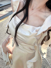 Elegant Party Y2k Mini Stain Dress Women Sleeveless Fairy Strap Dress Office Lady Vintage One Piece Dress Korean 2023 Summer
