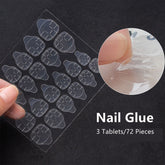 24pcs Girlish Colorful Graffiti Nail Art Fake Nails With Plants Flowers Patterns Short Press on False Nails With Wearing Tools