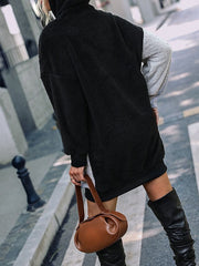 Women's Casual Dress Shift Dress Spring Dress Mini Dress Patchwork Street Daily Holiday Active Fashion Hooded Long Sleeve 2023 Loose Fit Black Color S M L XL Size
