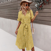 Leisure Holiday Style Sexy Big Swing Vacation Dresses