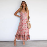 New Elegant Casual Women's Boho Sling Floral Maxi Dresses
