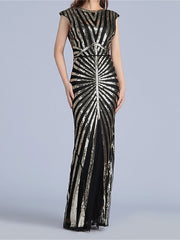 Women's Halloween Dress Prom Dress Party Dress Sequin Dress Long Dress Maxi Dress Silver Black Pink Sleeveless Pure Color Sequins Summer Spring Crew Neck Party Evening Party Vacation 2023 S M L XL 2XL