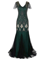 Women's Halloween Dress Lace Dress Vintage Dress Long Dress Maxi Dress Black Burgundy Dark Green Sleeveless Plain Sequins Spring Fall Winter V Neck Fashion Evening Party 2023 S M L XL 2XL 3XL