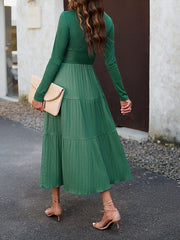 Women's Casual Dress Black Dress Plain Dress Long Dress Maxi Dress Ruched Street Daily Holiday Fashion Streetwear V Neck Long Sleeve 2023 Slim Black Wine Green Color S M L XL Size