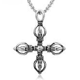 Corss Pestle Titanium Steel Necklace for Men