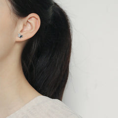 Tassel Asymmetric Butterfly Silver Drop Earrings for Women