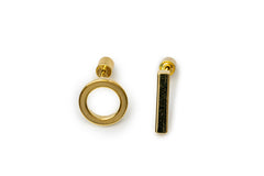 Round and Bar Studs -Golden Studs for Women